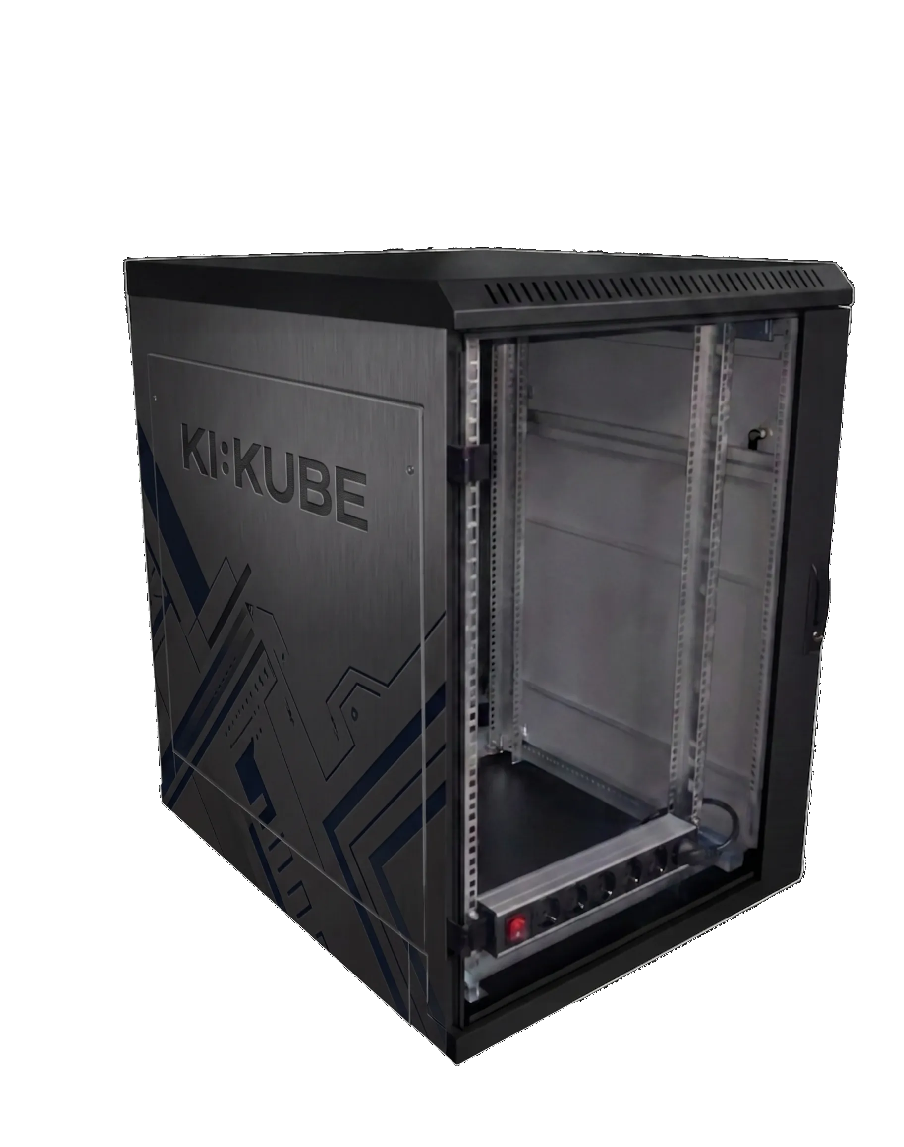 KI:KUBE-Box · Front mit Statusdisplay
